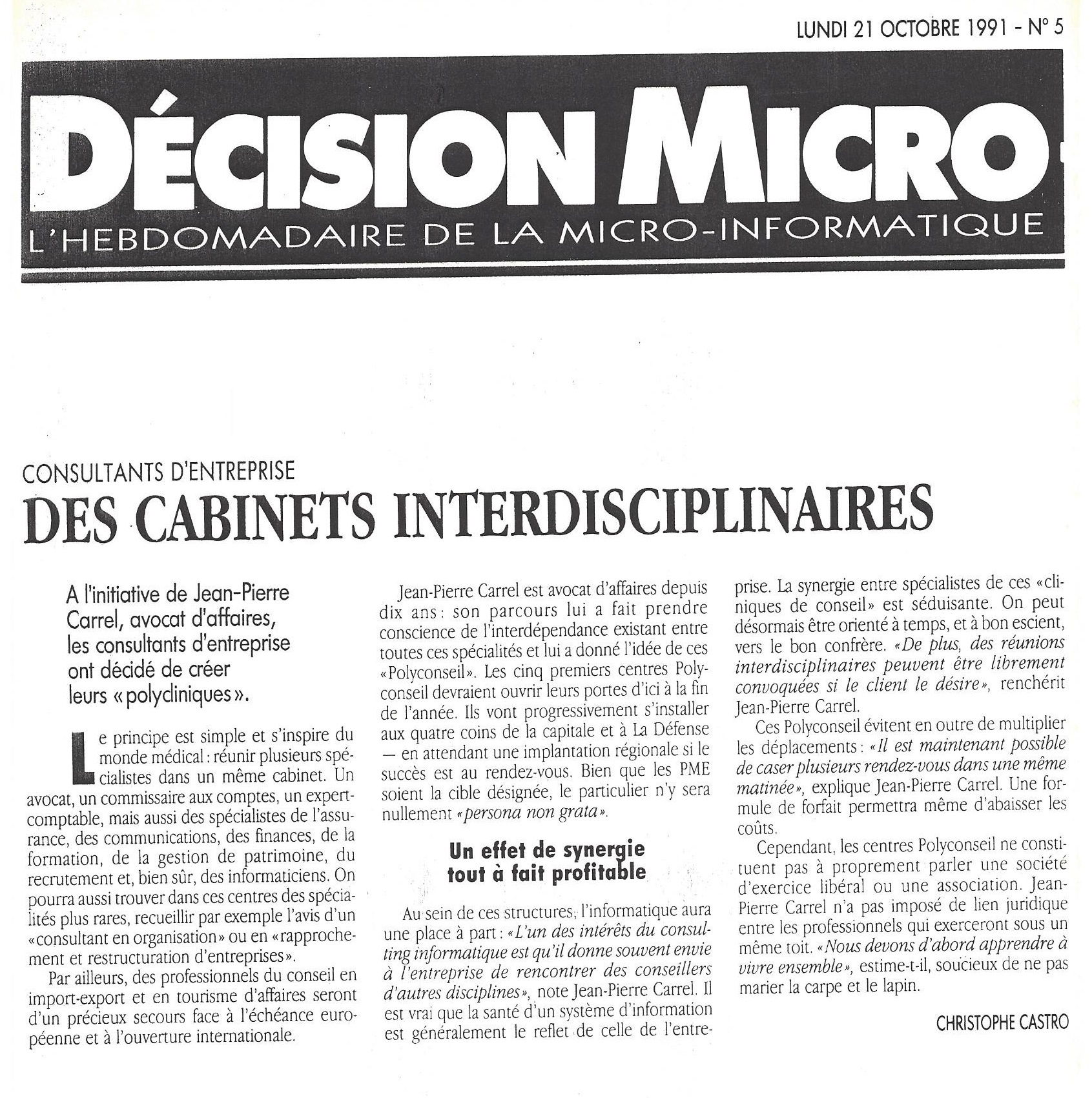 Décision Micro